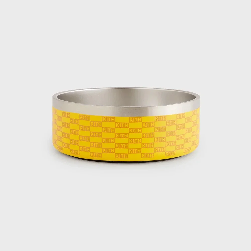 Kith for wagwear Metal Pet Bowl • OS • Yellow • 2026 • CONFIRMED
